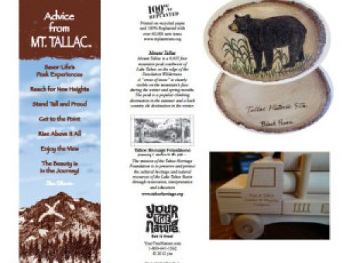 Customized Tallac Historic Site and Tahoe Heritage Foundation Items